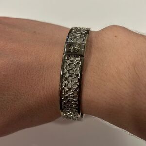 NWOT COACH Bangle Bracelet-Vintage Silver C
Signature  -  Authentic